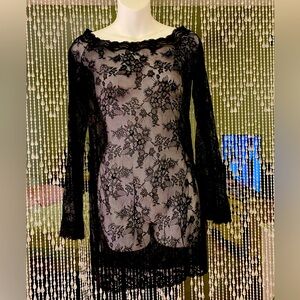 LONG SLEEVE LACE DRESS